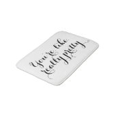 Je bent een , grappige citaat zwart wit badmat (Gekanteld)