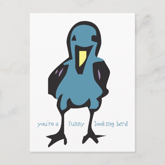 Je bent een grappige vogel briefkaart (Voorkant)