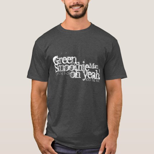Je bent een groen soepel Man T-shirt (Voorkant)