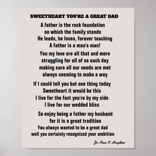 JE BENT EEN GROOT DIEPGEdicht. Poster (Voorkant)