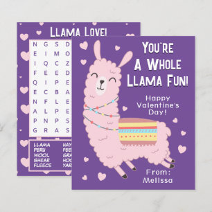 Je bent een hele Llama Fun Classroom Valentijnsdag