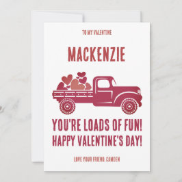 Je bent een heleboel plezier in de klas op Valenti Feestdagenkaart