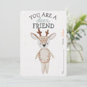 Je Bent Een Herten Vriend Valentijnsdag Klaslokaal (Staand voorkant)