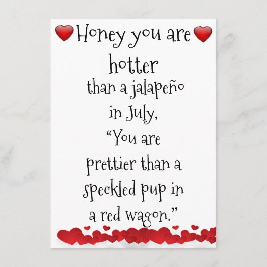 Je bent een hete baby informatiekaartje (Voorkant)