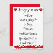 Je bent een hete baby informatiekaartje (Voorkant / Achterkant)