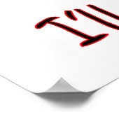 Je bent een hoer, ik ben een Kisses. Poster (Hoek)