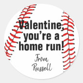 Je bent een Home Run-hartendoosje Ronde Sticker (Voorkant)