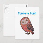 Je bent een Hoot Funny Owl Briefkaart Cute Owl Pun (Voorkant / Achterkant)