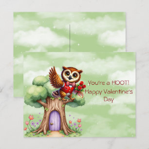Je bent een HOOT! Gelukkige Valentijnsdag Feestdagenkaart