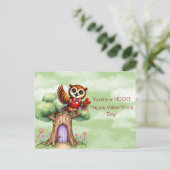 Je bent een HOOT! Gelukkige Valentijnsdag Feestdagenkaart (Staand voorkant)