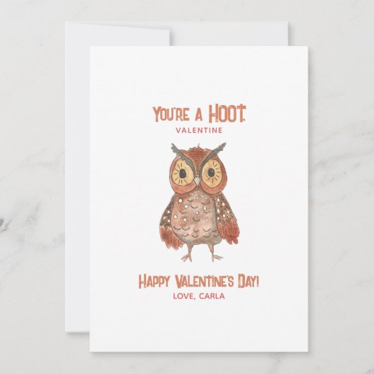 Je bent een Hoot Owl Valentijnsdag Feestdagenkaart (Voorkant)