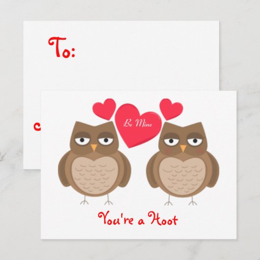 Je bent een Hoot Owls Briefkaart (Voorkant / Achterkant)