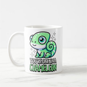 Je bent één in een kameleon! Schattigee kameleon p Koffiemok