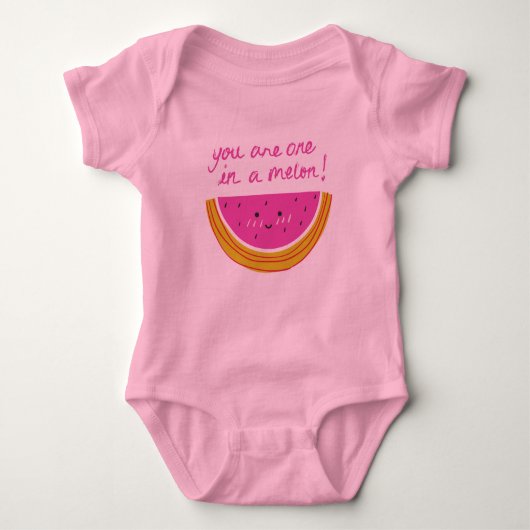 "Je bent een in een meloen" Baby Bodysuit (Voorkant)