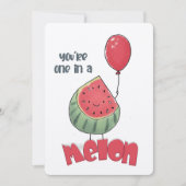 Je bent een in een meloen - een sappig stukje scha kaart (Voorkant)