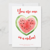 Je bent een in een meloen grappige Valentijnsdag Feestdagenkaart (Voorkant)