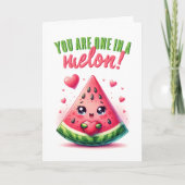 Je bent een in een meloen grappige watermeloen Val Kaart (Voorkant)