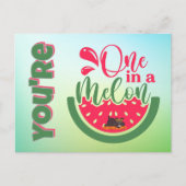 Je bent een in een meloen hond die aan je denkt briefkaart (Voorkant)