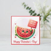 Je bent een in een meloen Schattigee aangepaste Va Feestdagenkaart (Staand voorkant)