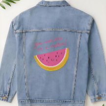 Je bent een in een Melon Denim Jacket