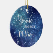 Je bent één in een Million Starry Sky Keramisch Ornament (Rechts)