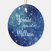 Je bent één in een Million Starry Sky Keramisch Ornament (Links)