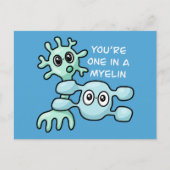 Je bent een in een myeline - Neuroscience Briefkaart (Voorkant)