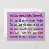 Je bent een in ruste leermeester als.. briefkaart (Voorkant / Achterkant)