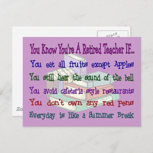 Je bent een in ruste leermeester als.. briefkaart (Voorkant / Achterkant)