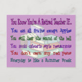 Je bent een in ruste leermeester als.. briefkaart (Voorkant)