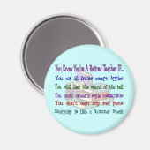 Je bent een in ruste leermeester als.. magneet (Voorkant / Achterkant)