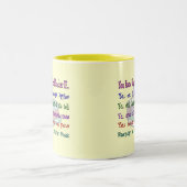 Je bent een in ruste leermeester als.. tweekleurige koffiemok (Center)