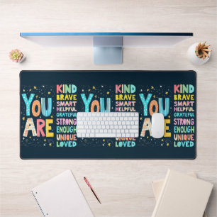 Je bent een Inspirerend positieve typografie Bureaumat