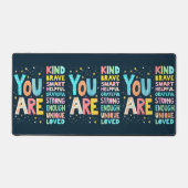 Je bent een Inspirerend positieve typografie Bureaumat (Voorkant)