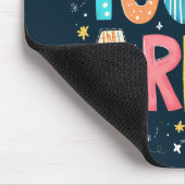 Je bent een Inspirerend positieve typografie Muismat (Hoek)