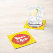 Je bent een juweeltje - grillige complimentkunst" kartonnen onderzetters (Insitu)