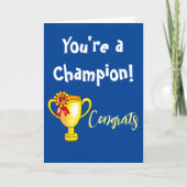 Je bent een kampioen kaart (Voorkant)