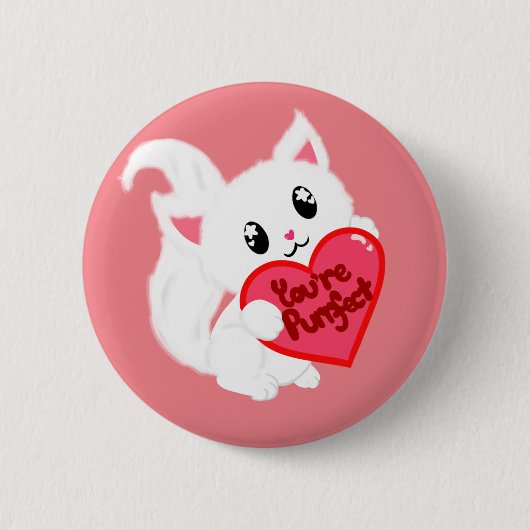 Je bent een kat ronde button 5,7 cm (Voorkant)