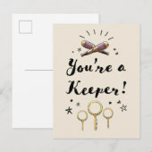Je bent een keeper briefkaart (Voorkant / Achterkant)