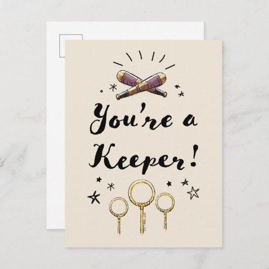 Je bent een keeper briefkaart (Voorkant / Achterkant)