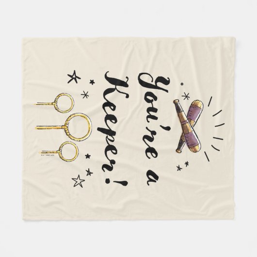 Je bent een keeper fleece deken (Voorkant (Horizontaal))