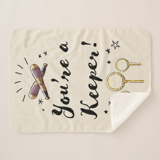 Je bent een keeper sherpa deken (Voorkant (horizontaal))