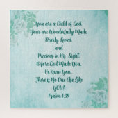 Je bent een kind puzzel spel Schrift Legpuzzel (Verticaal)