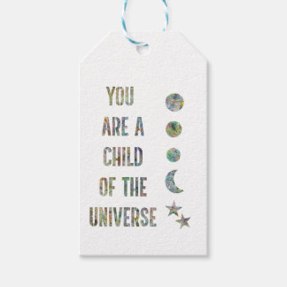 Je bent een kind van het universum cadeaulabel