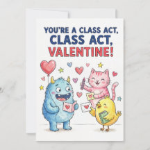 Je bent een klasseact, klasse Valentijn, klaslokaa