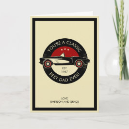 Je bent een klassieke beste pap-Vaderdag kaart