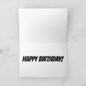 JE BENT EEN KLASSIEKE,  ROZE AUTO VERJAARDAGSKAART KAART (Binnen)