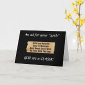 JE BENT EEN "KLASSIEKER" HIER IS JE 40E VERJAARDAG KAART (Gele Bloem)