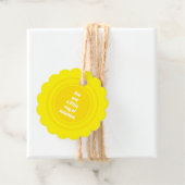 Je bent een kleine Ray van zonnegele zon Bedankjes Labels (In situ)