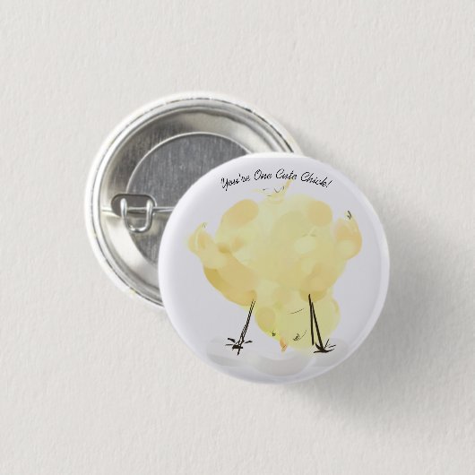 "Je bent één klote meid!" Fun-Button Ronde Button 3,2 Cm (Voorkant /achterkant)